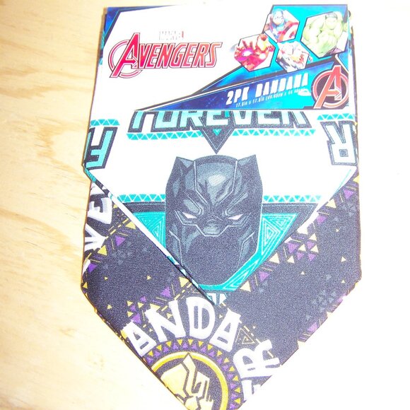 Marvel Avengers NWT 2pk Bandanas - Black Panther - Picture 1 of 5